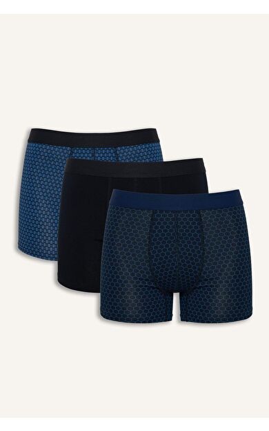 DeFacto Regular Fıt Baskılı 3'lü Boxer