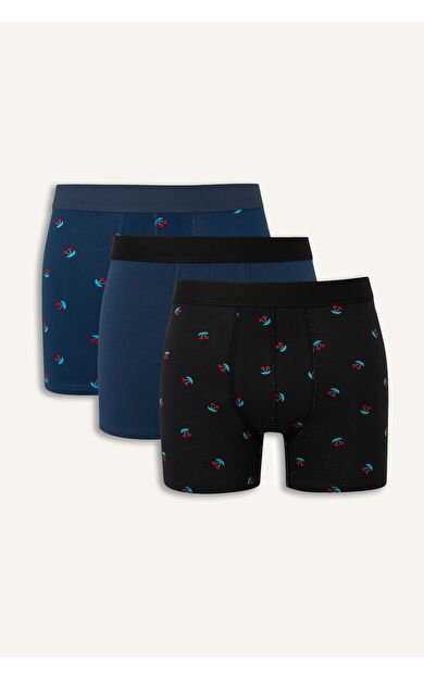 DeFacto Regular Fıt Meyve Baskılı 3'lü Boxer