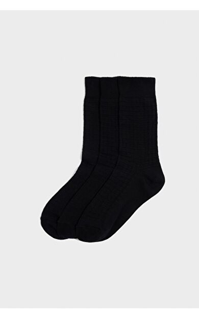 DeFacto Erkek 3'lü Pamuklu Uzun Çorap