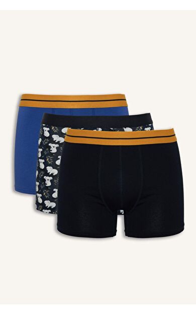 DeFacto Regular Fıt Hayvan Desenli 3'lü Boxer