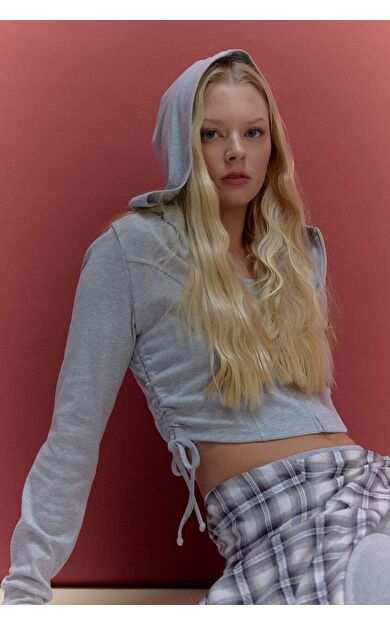 Kapüşonlu Ribana Hırka