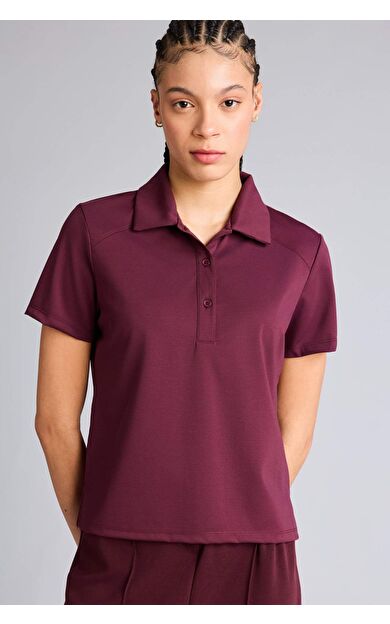 DeFacto Standart Fıt Polo Yaka Sporcu İpek Kısa Kollu Tişört