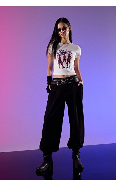 Balloon Fıt Normal Bel Poplin Pantolon