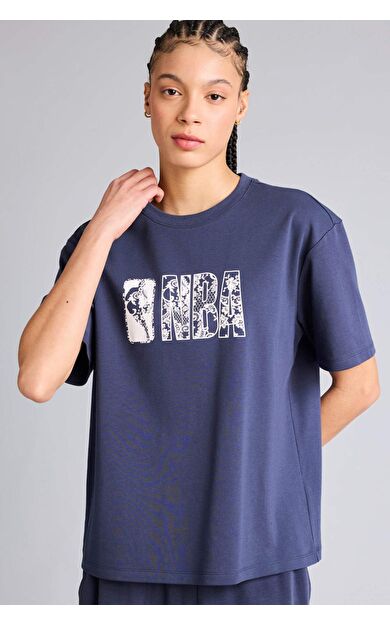 DeFacto NBA Wordmark Relax Fıt Kısa Kollu Tişört