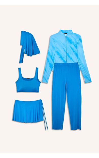 DeFacto Regular Fıt Desenli 5'li Burkini