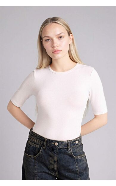 DeFacto Regular Fıt Bisiklet Yaka Premium Kısa Kollu Tişört