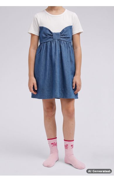 DeFacto Barbie 2'li Pamuklu Uzun Çorap Kız Çocuk Çok Renkli G9650A8NSKR1