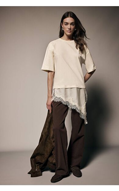 DeFacto Relax Fıt Bisiklet Yaka Premium Kısa Kollu Tişört