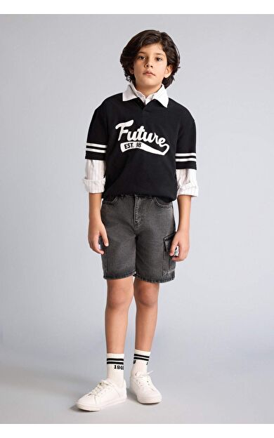 Jean Şort Erkek Çocuk