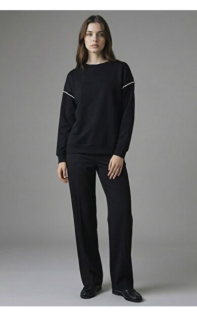 DeFacto Straight Fit Krep Pantolon