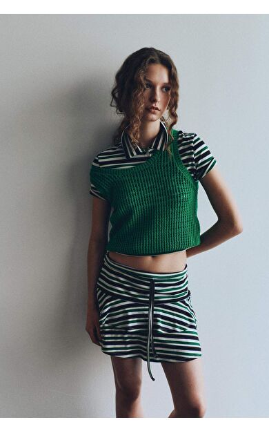 DeFacto Regular Fıt U Yaka Triko Atlet