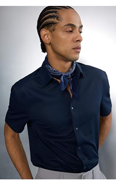 DeFacto Slım Fıt Kısa Kollu Gömlek