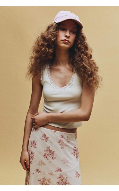 Fıtted U Yaka Fitilli Kaşkorse Atlet