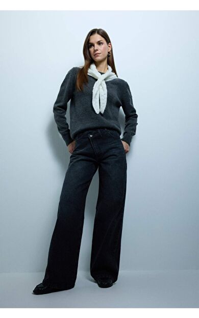 Wıde Leg Jean Pantolon