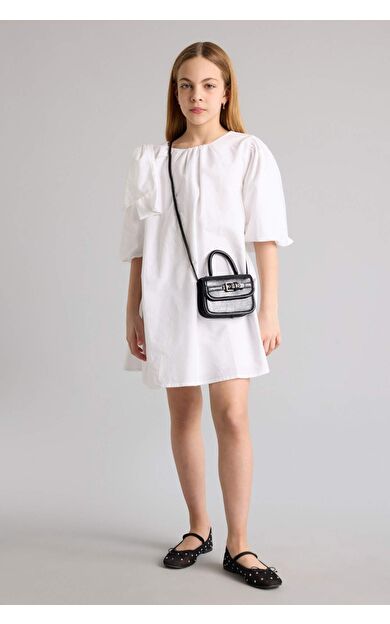 23 Nisan Çocuk Bayramı Kısa Kollu Pamuklu Elbise Kız Çocuk