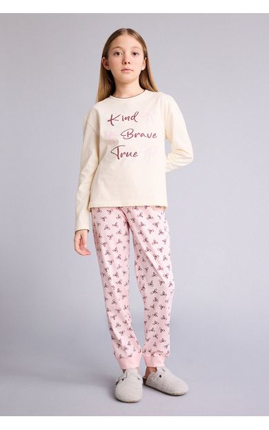 DeFacto Regular Fıt 2'li Pijama Takımı Kız Çocuk