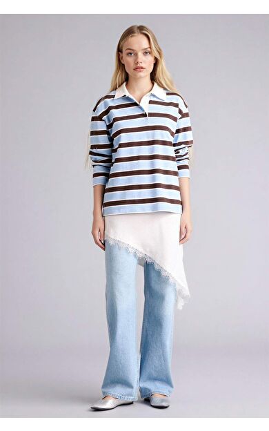 90's Wıde Leg Yüksek Bel Uzun Jean Yıkamalı Pantolon