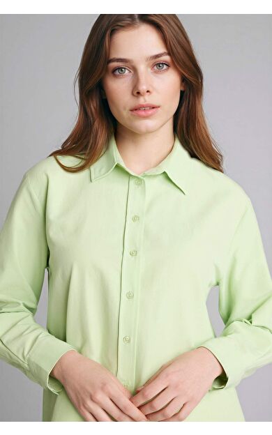 Regular Fıt Poplin Uzun Kollu Tunik