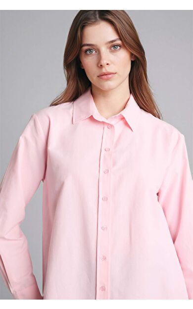 Regular Fıt Poplin Uzun Kollu Tunik