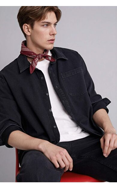 DeFacto Regular Fıt Pamuklu Uzun Kollu Gömlek