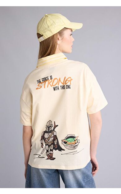 DeFacto Star Wars Oversıze Sırt Baskılı Tişört