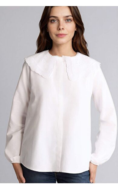 DeFacto Regular Fıt Poplin Uzun Kollu Tunik