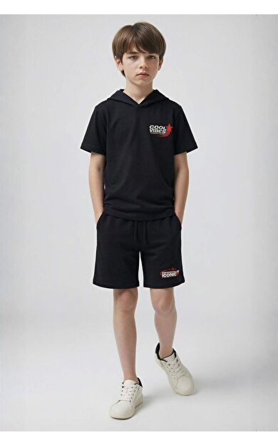 DeFacto Sweatshirt Kumaşı 2'li Takım Erkek Çocuk