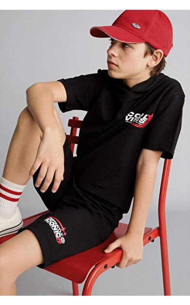 DeFacto Sweatshirt Kumaşı 2'li Takım Erkek Çocuk