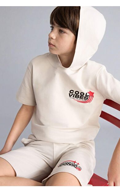 DeFacto Sweatshirt Kumaşı 2'li Takım Erkek Çocuk