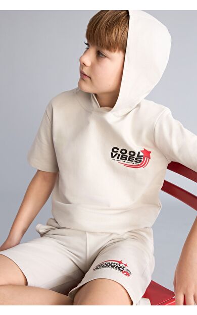 DeFacto Sweatshirt Kumaşı 2'li Takım Erkek Çocuk