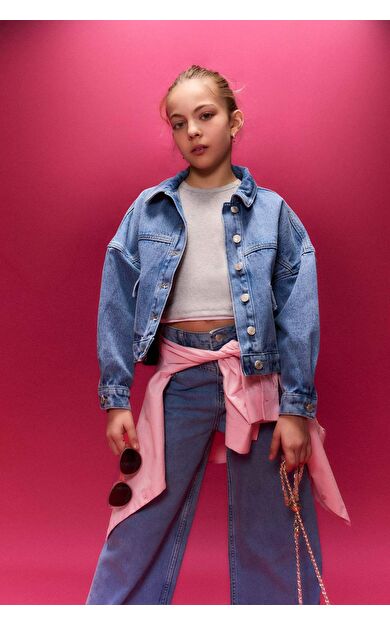 Jean Ceket Kız Çocuk