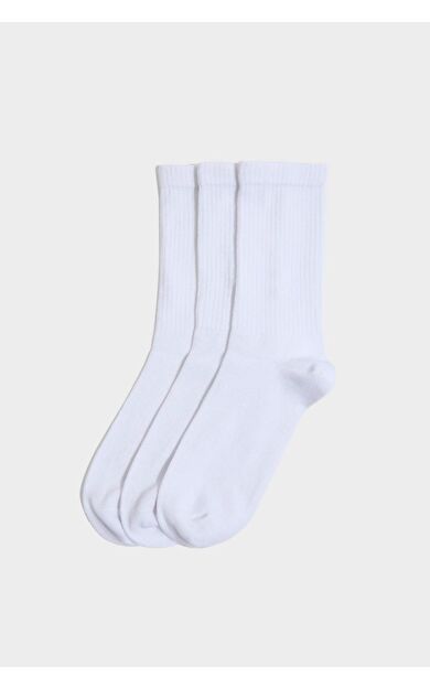 Erkek Dikişsiz 3'lü Bambu Uzun Çorap