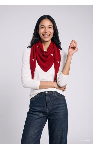 DeFacto Kadın Nakışlı Nakış Bandana Kırmızı