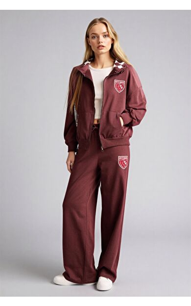 DeFacto Harry Potter Wıde Leg Slogan Desenli Pantolon