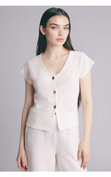 DeFacto Regular Fıt V Yaka Kısa Kollu Tişört