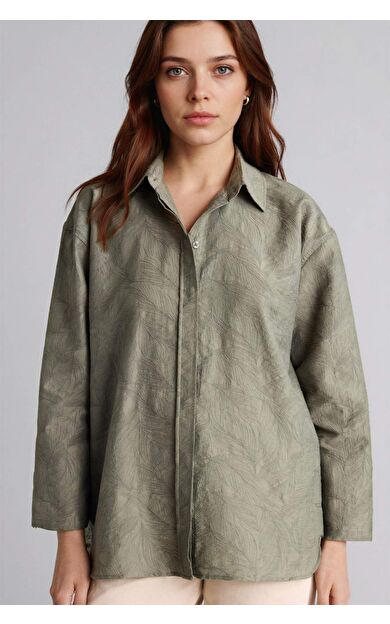 DeFacto Regular Fıt Floral Uzun Kollu Tunik