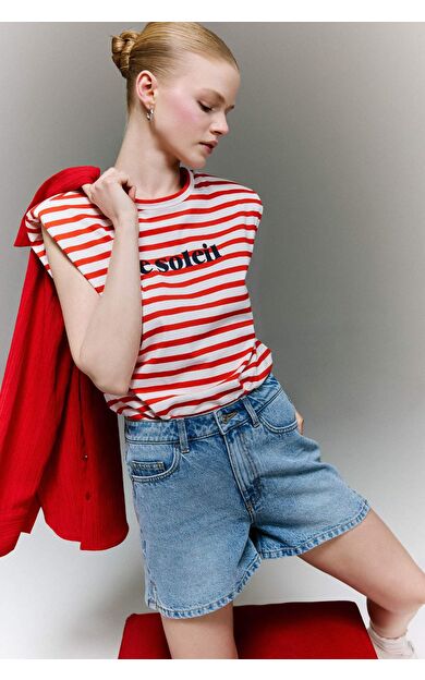 DeFacto Mom Fıt Yüksek Bel Crop Fit Jean Şort