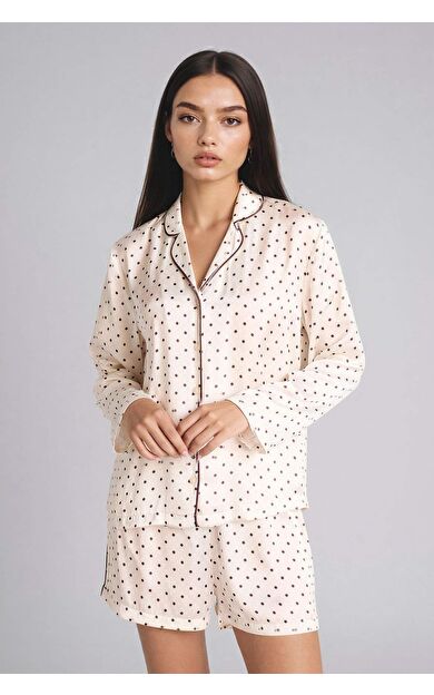 DeFacto Regular Fıt Uzun Kollu 2'li Saten Takım