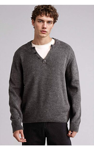 DeFacto Standart Fıt Triko Kazak