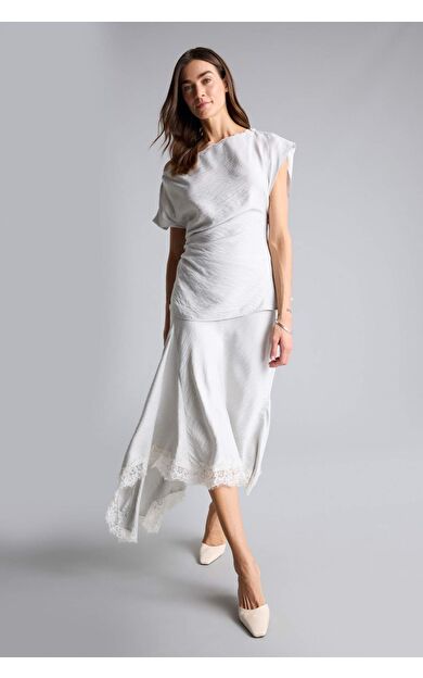 DeFacto A Kesim Normal Bel Midi Etek