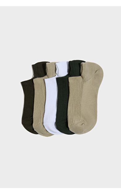 DeFacto Kadın Rahat Lastikli 5'li Pamuklu Sneaker Çorap