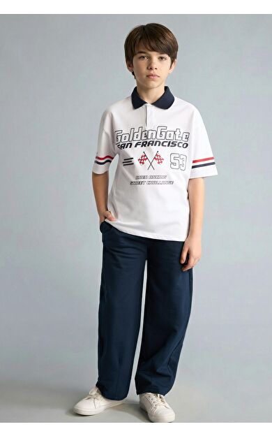 DeFacto Regular Fıt Sweatshirt Kumaşı Pantolon Erkek Çocuk