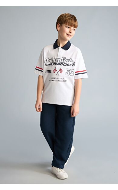 DeFacto Regular Fıt Sweatshirt Kumaşı Pantolon Erkek Çocuk