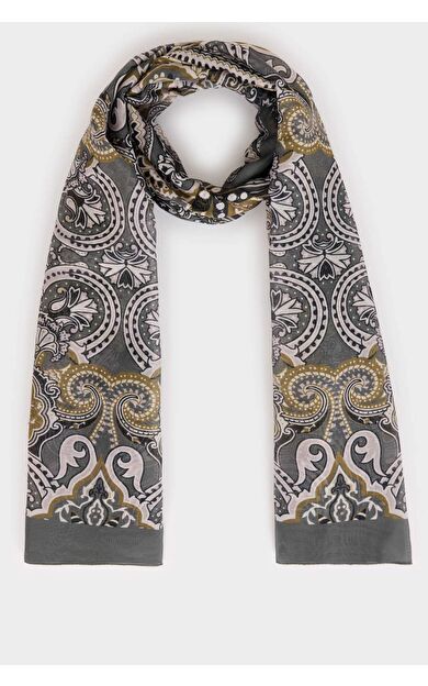 Kadın Çiçekli Tesettür Şal