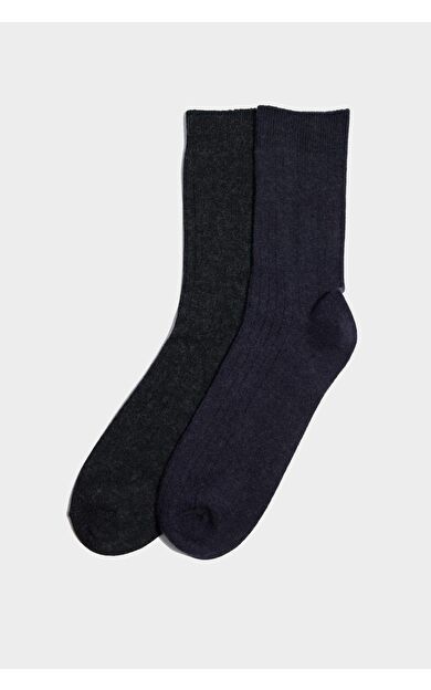 DeFacto Erkek 2'li Yün Uzun Çorap
