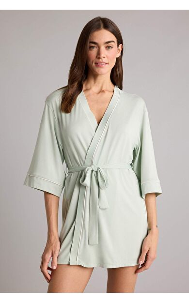 DeFacto Regular Fıt Wrap Yaka Softshell Sabahlık