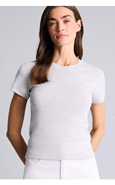 DeFacto Slım Fıt Basıc Ribana Tişört