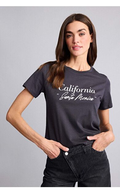 DeFacto Regular Fıt Bisiklet Yaka Penye Kısa Kollu Tişört