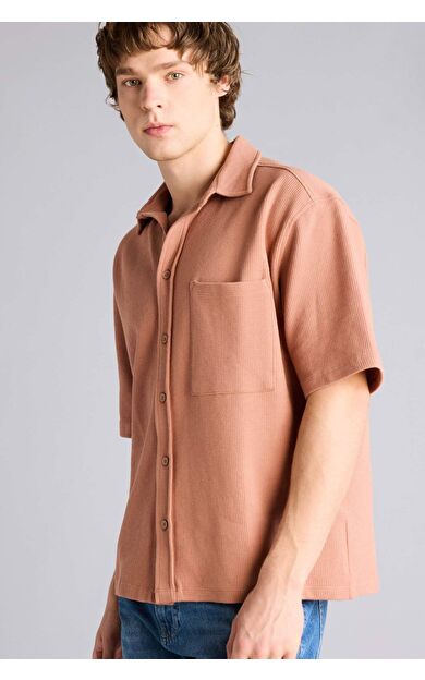 Esnek Kumaş Boxy Fit Gömlek