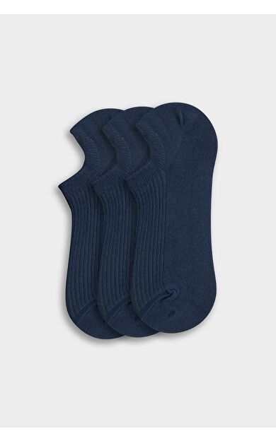 Kadın 3'lü Pamuklu Sneaker Çorap